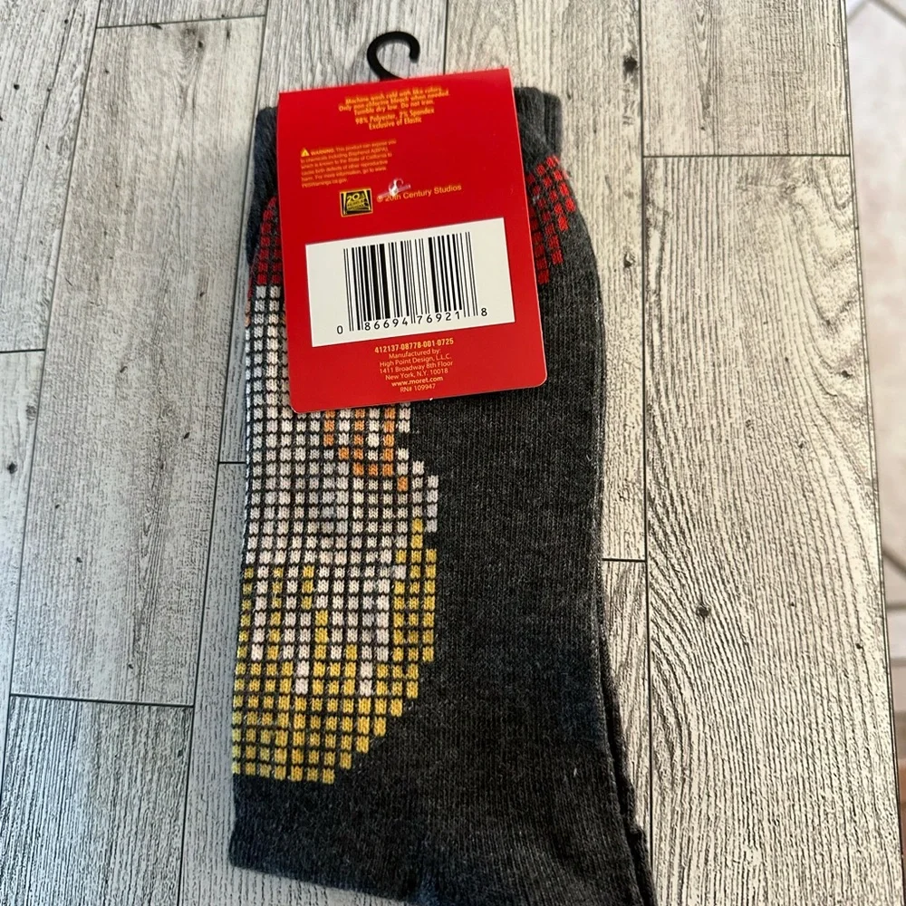 Classic Christmas Movie Home Alone Gray Socks